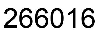 Número 266016 imagen negro