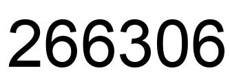 Número 266306 imagen negro