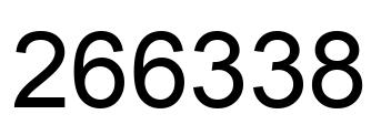 Número 266338 imagen negro