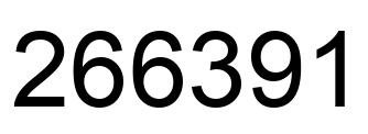 Number 266391 black image