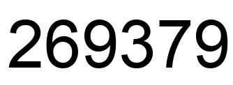 Número 269379 imagen negro