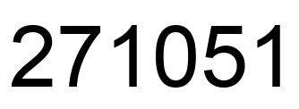 Número 271051 imagen negro