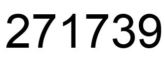 Número 271739 imagen negro