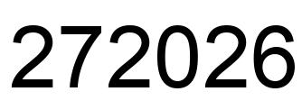 Number 272026 black image