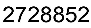 Number 2728852 black image