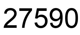 Number 27590 black image