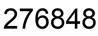 Number 276848 black image