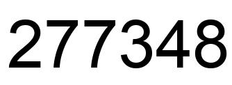 Number 277348 black image