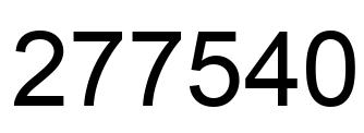 Number 277540 black image