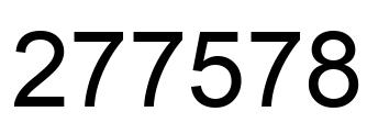 Number 277578 black image