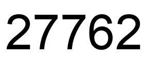Number 27762 black image