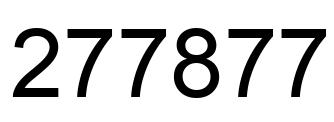 Number 277877 black image