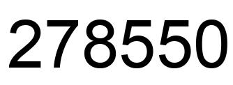 Number 278550 black image