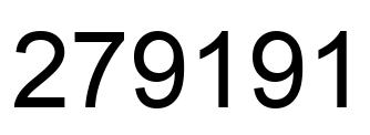 Número 279191 imagen negro