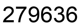 Número 279636 imagen negro