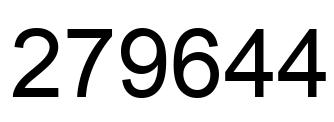 Number 279644 black image