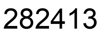 Number 282413 black image