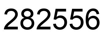 Número 282556 imagen negro