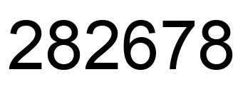 Number 282678 black image
