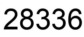Número 28336 imagen negro