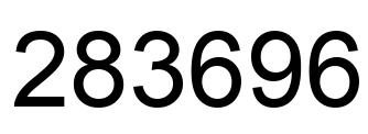 Número 283696 imagen negro