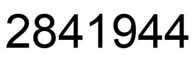 Número 2841944 imagen negro