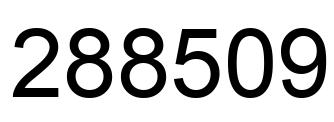 Número 288509 imagen negro