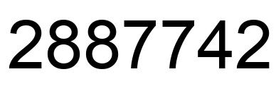 Number 2887742 black image