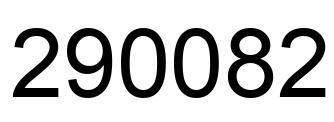 Número 290082 imagen negro