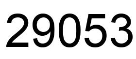 Número 29053 imagen negro