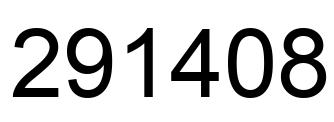 Número 291408 imagen negro