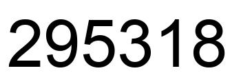 Número 295318 imagen negro