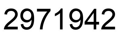 Número 2971942 imagen negro
