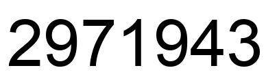 Número 2971943 imagen negro