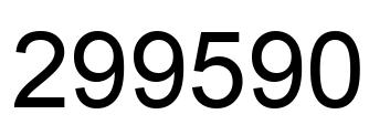 Number 299590 black image