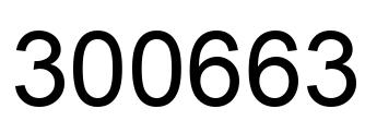 Número 300663 imagen negro