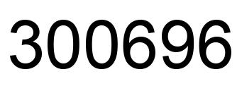 Número 300696 imagen negro