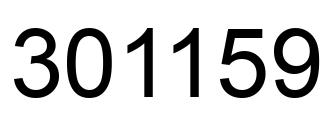 Número 301159 imagen negro