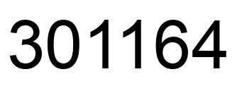 Número 301164 imagen negro