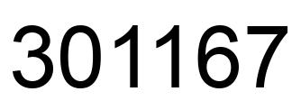 Número 301167 imagen negro