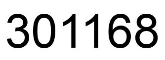 Número 301168 imagen negro