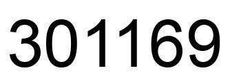 Número 301169 imagen negro