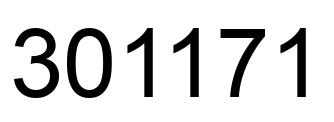 Número 301171 imagen negro