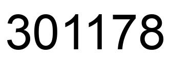 Número 301178 imagen negro