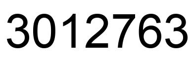 Number 3012763 black image