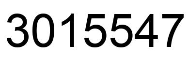 Number 3015547 black image