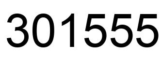Number 301555 black image