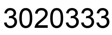 Número 3020333 imagen negro