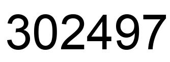 Número 302497 imagen negro
