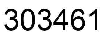 Número 303461 imagen negro